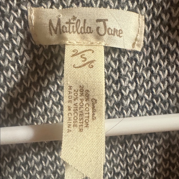 Matilda Jane Enola Buffalo Check Button Front Sweater Jacket, Size Small - Picture 2 of 5